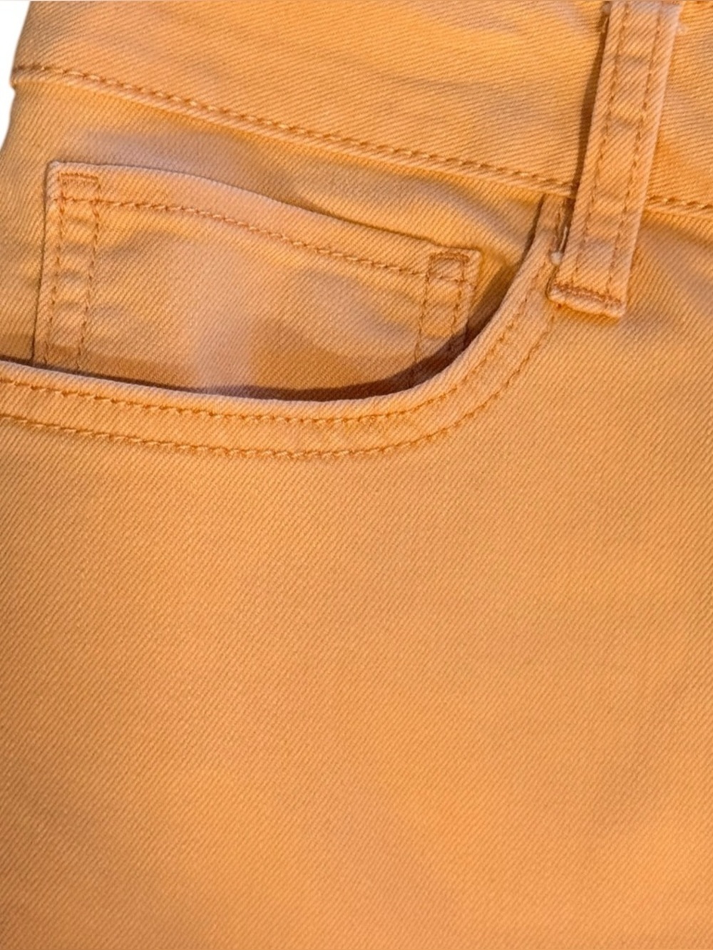 St. John's Bay Capri Pants Peach Orange Size 18 Stretch Side Slit - Picture 3 of 6